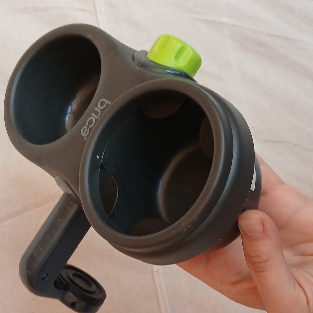 Brica Car Booster Seat Stroller Attachable Double Cup Snack Drink Holder